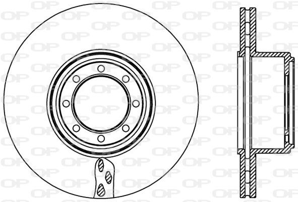 OPEN PARTS Тормозной диск BDA2451.20